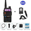宝锋UV-5R 8W对讲机便携式CB火腿收音机业余10KM超高频甚高频扫描电台调频收发器UV5R UV 5R适用于狩猎