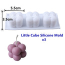 DIY Wax Candle Silicone Molds Soy Wax Candle Mold For Crafts Aromatherapy Plaster 3D Resin Mold Handmade Candle Holder Soap Form