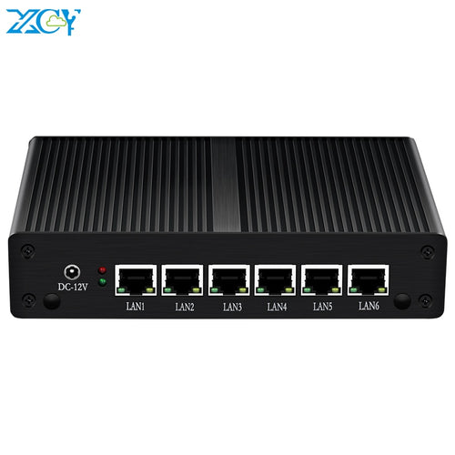 XCY Mini PC Firewall Appliance Intel Core i5 4200U 6x Gigabit Ethernet i211 NIC 3G 4G LTE WiFi Pfsense VPN Router Openwrt