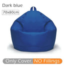 70x80cm Lazy BeanBag Sofas Cover Chair No Filler 420D Oxford Waterproof Lounger Seat Bean Bag Pouf Puff Couch Tatami Living Room