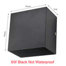 6W 12W Waterproof AC85-265V Surface Mounted LED Wall Light Modern Nordic Luminaire Indoor Wall Lamps Living Room Porch Outdoor
