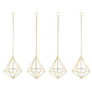 4 Pcs Nordic Style Hanging Tillandsia Air Plant Rack Wall Hanging Geometric Metal Tillandsia Air Plants Rack Holder