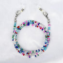 Bohemian Colored Mask Strap Beaded Glasses Chains Women Face Mask Lanyard Anti Slip Women&