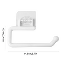 Tissue Hanger Plastic Paper Roll Holder Wall Mounted Towel Storage Rack Organizer Shelf for Kitchen Bathroom