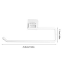 Tissue Hanger Plastic Paper Roll Holder Wall Mounted Towel Storage Rack Organizer Shelf for Kitchen Bathroom