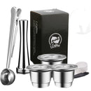 ICafilas SVIP Stainless Steel Coffee Capsule For Nespresso Reutilisable Inox Refillable Crema Espress Reusable Filter Pods
