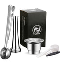 ICafilas SVIP Stainless Steel Coffee Capsule For Nespresso Reutilisable Inox Refillable Crema Espress Reusable Filter Pods