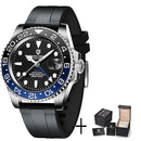PAGANI DESIGN New Luxury Men Mechanical Wristwatch Stainless Steel GMT Watch Top Brand Sapphire Glass Men Watches reloj hombre