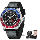 PAGANI DESIGN New Luxury Men Mechanical Wristwatch Stainless Steel GMT Watch Top Brand Sapphire Glass Men Watches reloj hombre