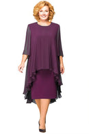 Fast Shipping Mother of The Bride Dresses 2021 Chiffon Plus Size Long Sleeve Wedding Party Gown robe de soirée de mariage платье
