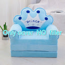 3 layers  Only Cover NO Filling Baby Kids Sofa Fashion Cartoon Crown Seat Child Chair Toddler Children Cover for Sofa Folding
