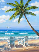 5D DIY Diamond Painting Landscape Sunset Sea Kit Full Drill Embroidery Scenery Mosaic Art Picture of Rhinestones Home Decor Gift