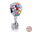Hot Sale 100% Real 925 Sterling Silver Ariel Balloon Charm Fit Original Pandora Bracelet Making Fashion DIY Jewelry For Women