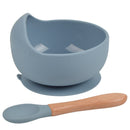 1Set Silicone Baby Feeding Bowl Tableware for Kids Waterproof Suction Bowl With Spoon Children's Dishes Kitchenware Baby Stuff
