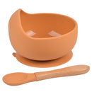 1Set Silicone Baby Feeding Bowl Tableware for Kids Waterproof Suction Bowl With Spoon Children's Dishes Kitchenware Baby Stuff