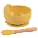 1Set Silicone Baby Feeding Bowl Tableware for Kids Waterproof Suction Bowl With Spoon Children's Dishes Kitchenware Baby Stuff