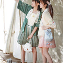 汉服古装连衣裙女改良汉服日常短袖常服汉服Cosplay服饰汉元素学生套装