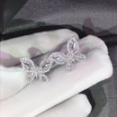 2021 New Arrival Fashion Luxury 925 Sterling Silver Pink CZ Drop Stud Earing  For Women Valentine's Day Gift Z5
