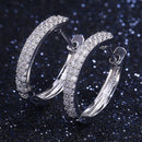 2021 New Arrival Fashion Luxury 925 Sterling Silver Pink CZ Drop Stud Earing  For Women Valentine's Day Gift Z5