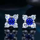 2021 New Arrival Fashion Luxury 925 Sterling Silver Pink CZ Drop Stud Earing  For Women Valentine's Day Gift Z5