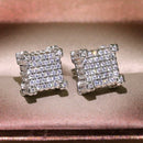 2021 New Arrival Fashion Luxury 925 Sterling Silver Pink CZ Drop Stud Earing  For Women Valentine's Day Gift Z5
