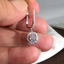 2021 New Arrival Fashion Luxury 925 Sterling Silver Pink CZ Drop Stud Earing  For Women Valentine's Day Gift Z5