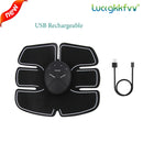 USB Rechargeable EMS Muscle Stimulator Wireless Buttocks Hip Trainer Abdominal ABS Stimulator Fitness Body Slimming Massager
