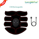 USB Rechargeable EMS Muscle Stimulator Wireless Buttocks Hip Trainer Abdominal ABS Stimulator Fitness Body Slimming Massager