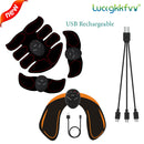 USB Rechargeable EMS Muscle Stimulator Wireless Buttocks Hip Trainer Abdominal ABS Stimulator Fitness Body Slimming Massager