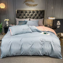 Pure White Bedding Set King Size Bedroom Simple And Refined Home Textile Comfort Bed Linen Bed Sheet Set 220X240CM 4PCS