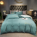 Pure White Bedding Set King Size Bedroom Simple And Refined Home Textile Comfort Bed Linen Bed Sheet Set 220X240CM 4PCS