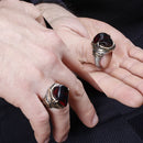 ALA Series | Fire Amber Design Silver Ring Fashion Turkish Premium Quality Handmade Jawelery