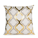 Gold Black Christmas Pillow Cover Living Room Decorative Pillowcases Cushion Couch Plaid Chair Cushion Home Cover 45*45 Cm