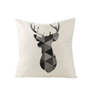 Geometric Abstract Pillow Case Custom Linen Pillow Cover Square 45X45 Cushion Cover Home Throw Pillowcase Living Room Decor