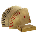 24k Gold Playing Card Poker Game Deck Gold Leaf Poker Suit Plastic Magic Waterproof Deck Of  Card Magic Water Gift Collection