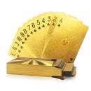 24k Gold Playing Card Poker Game Deck Gold Leaf Poker Suit Plastic Magic Waterproof Deck Of  Card Magic Water Gift Collection