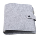 A5 A6 Felt shell fabric notebook Loose Leaf Notebook Paper Planner Inner Page ring binder Stationery Gift Traveler Journal