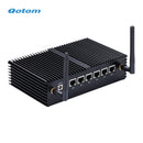 家用自制办公室路由器防火墙24/7运行 Qotom迷你电脑 6网口 赛扬3855U/ 3965U板载处理器