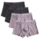 4条/批竹纤维男士平角内裤加大码XXXXL宽松短裤透气内裤5XL 6XL 7XL 8XL