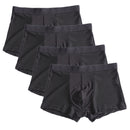 4条/批竹纤维男士平角内裤加大码XXXXL宽松短裤透气内裤5XL 6XL 7XL 8XL