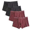 4条/批竹纤维男士平角内裤加大码XXXXL宽松短裤透气内裤5XL 6XL 7XL 8XL