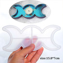 Moon Shape Wine Glass Tray Mold Candlestick Silicone Molds DIY Crystal Epoxy Resin Mould Ceramic Clay Casting Mold Home Decor