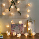 USB/Battery Operated 10/20/40 LED Rose Flower String Lights Artificial Flower Bouquet Garland for Valentine&