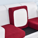 Furniture protective cover jacquard thickened sofa cushion cover corner sofa cushion cover elastic solid color sofa cover