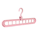 Magic Multi-port Support hangers 9Holes for Clothes Drying Rack Multifunction Plastic Clothes rack drying hanger Storage Hangers