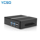 YCSD 迷你电脑酷睿 i5-4200U 赛扬 3855U i3-4010Y 电脑 无风扇电脑 Windows 10 Pro 台式机 USB3.0 HTPC 迷你电脑 瘦客户端 NUC