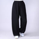 Adult Unisex Kung Fu Clothing Wushu Tai Chi Pants Linen Plus Size Elastic Martial Art Woman Yoga Trousers Morning Exercise Wear