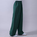 Adult Unisex Kung Fu Clothing Wushu Tai Chi Pants Linen Plus Size Elastic Martial Art Woman Yoga Trousers Morning Exercise Wear