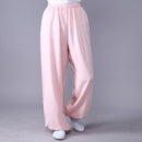 Adult Unisex Kung Fu Clothing Wushu Tai Chi Pants Linen Plus Size Elastic Martial Art Woman Yoga Trousers Morning Exercise Wear