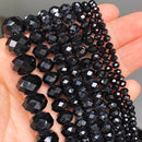 Natural Black Agates Onyx Stone Beads Smooth Round Loose Spacer Beads For Jewelry Making DIY Bracelets 15'' 4/6/8/10/12/14mm